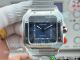 BV Factory Swiss Clone Large Cartier Santos Blue Dial Stainless Steel 9015 Automatic Watch (4)_th.jpg